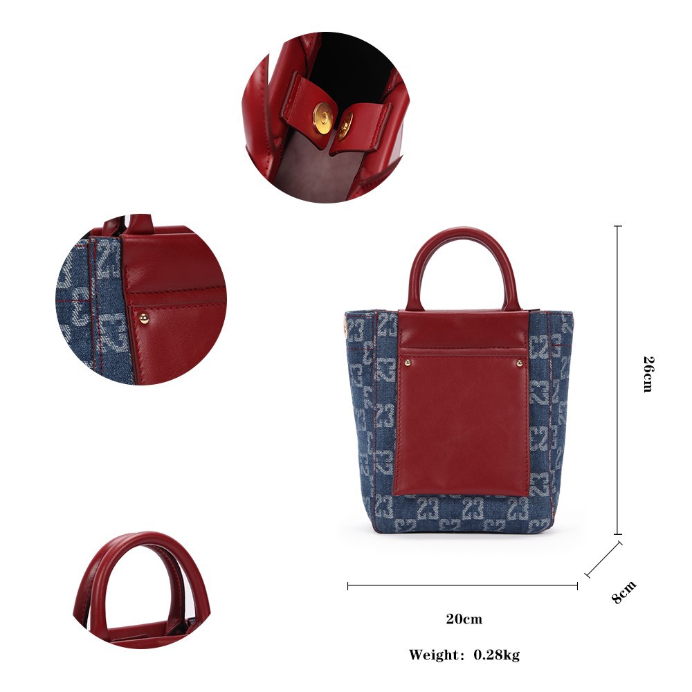 the monogram denim large tote the monogram denim large tote