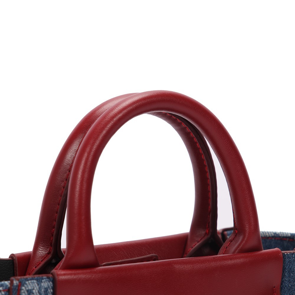 the monogram denim large tote the monogram denim large tote