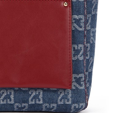 the monogram denim large tote the monogram denim large tote